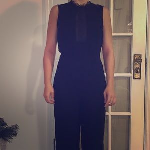 Black high neck jumpsuit